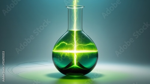 A Bottle of Chemical Compound Sits on a Table. photo