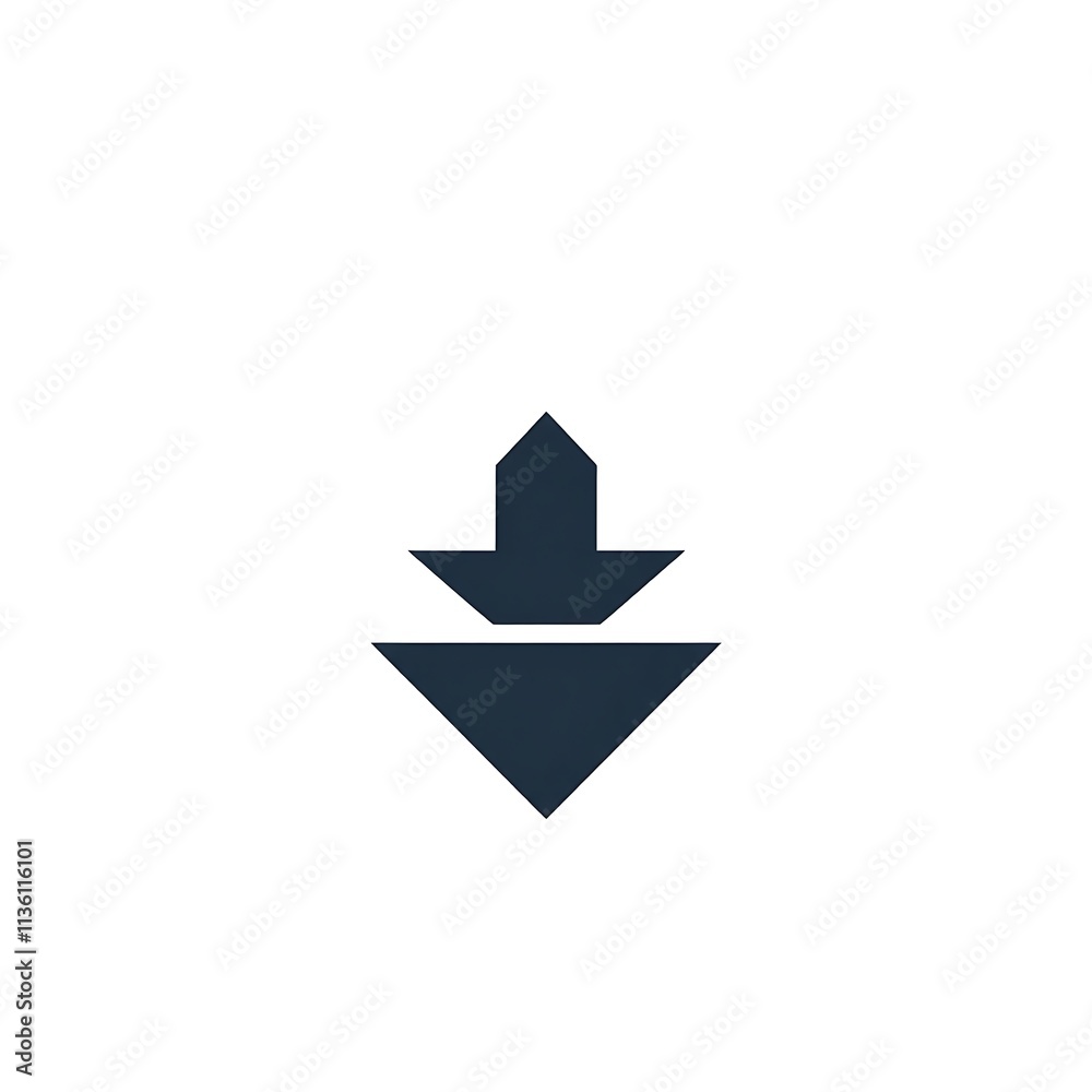 Download Arrow Icon: A simple yet striking vector illustration of a downward arrow icon, perfect for web design, mobile apps, and user interfaces. The icon is minimalist and versatile. Download Arrow Icon: A simple yet striking vector illustration of a downward arrow icon, perfect for web design, mobile apps, and user interfaces. The icon is minimalist and versatile.