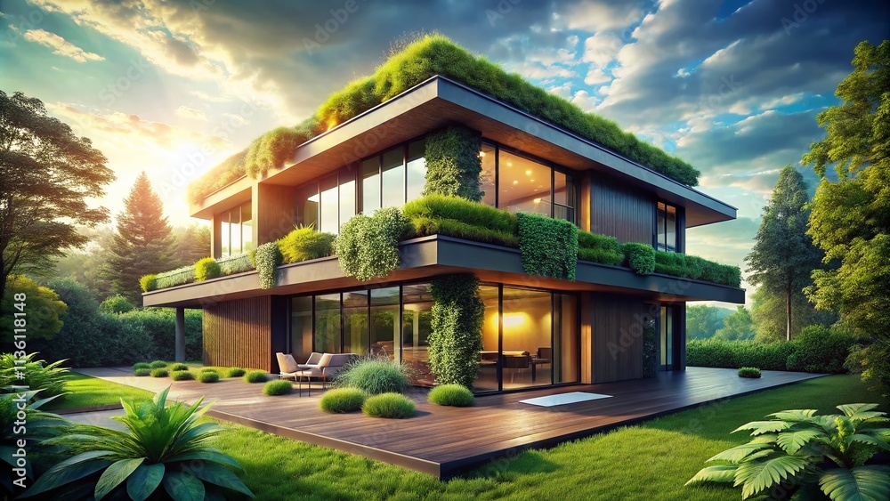 Eco House Design: Sustainable Architecture, Green Living Wallpaper, All-Season Home Eco House Design: Sustainable Architecture, Green Living Wallpaper, All-Season Home