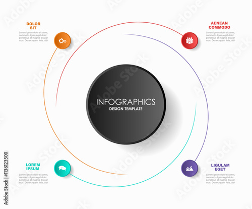 Infographic design template with place for your data. Vector illustration.