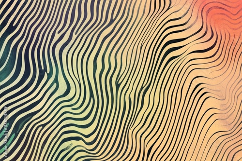 Psychedelic patterns with flowing lines and vibrant colors create a mesmerizing abstract texture