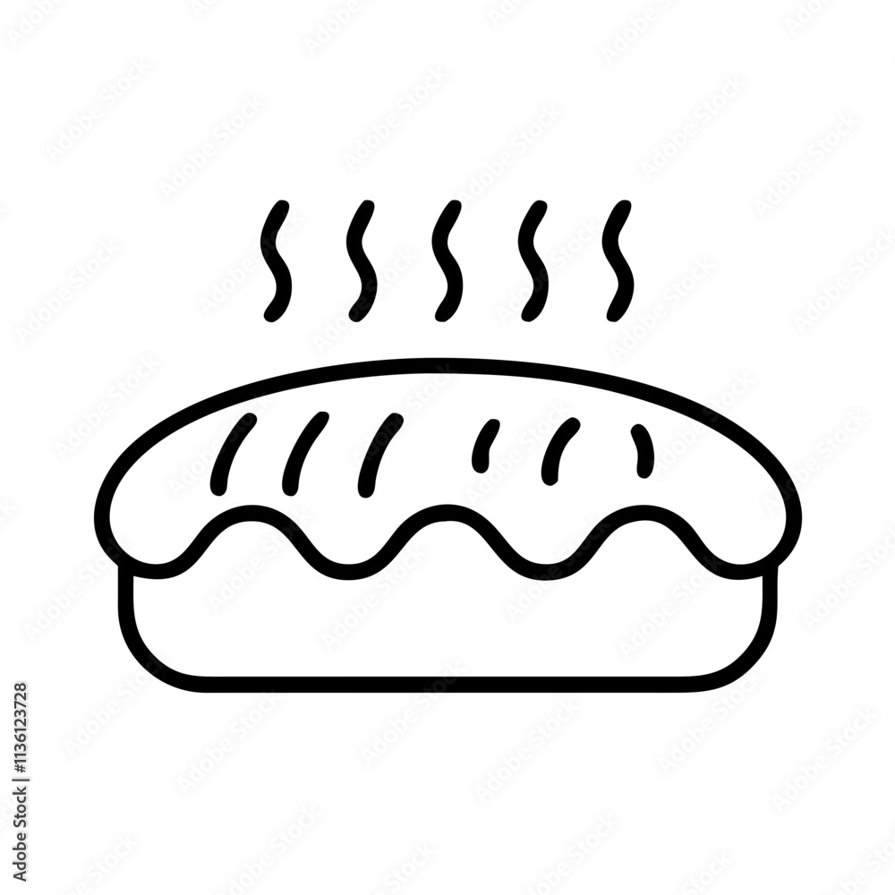 baked bread icon, fall line art, fall icon - simple black line art icon of baked bread, symbolizing fall celebrations. fall vector art. baked bread icon, fall line art, fall icon - simple black line art icon of baked bread, symbolizing fall celebrations. fall vector art.