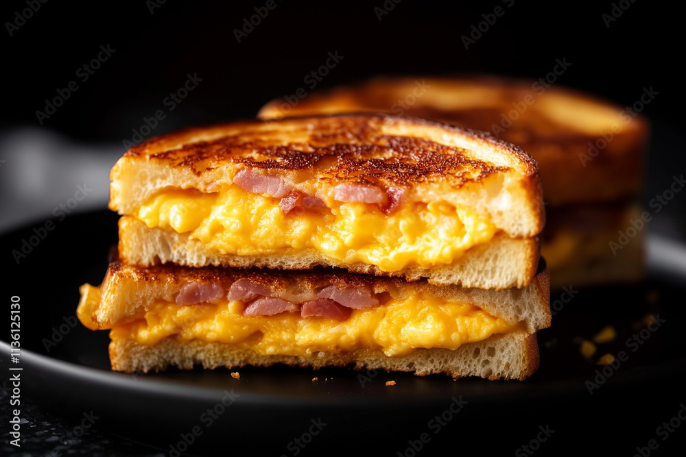 sandwich with bacon and vegetables