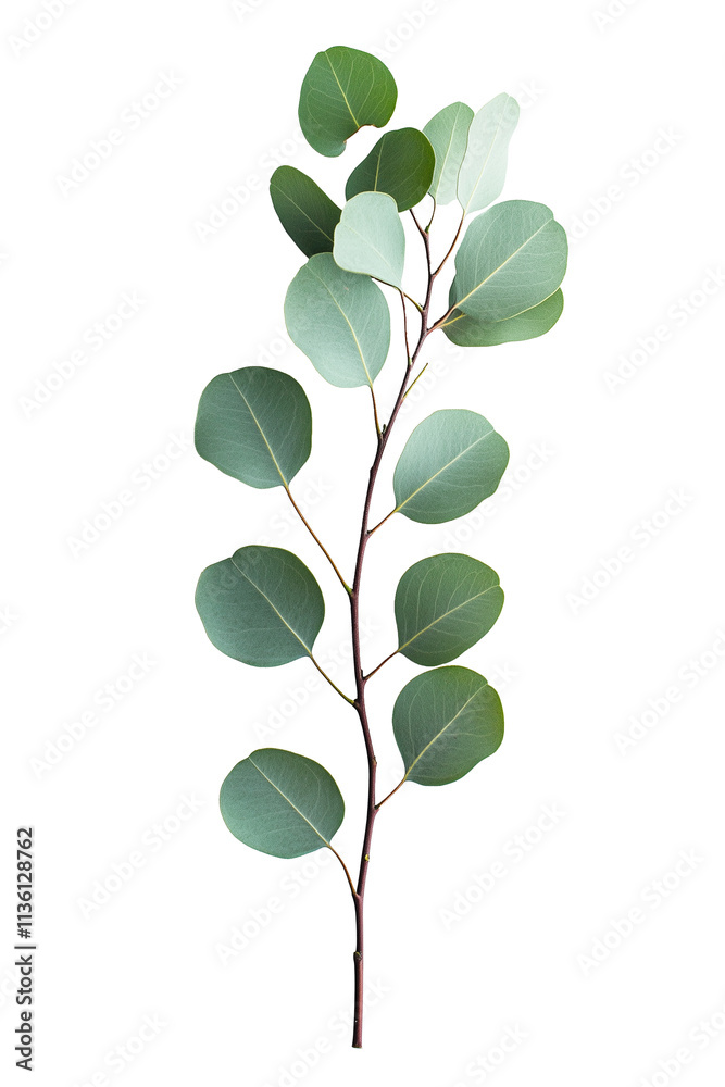 Eucalyptus tree Branch isolated on white Eucalyptus tree Branch isolated on white