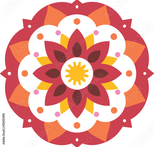 mVector black and white colorin page for colouring book. Leafs and flowers in monocrome colors. Doodles patter photo