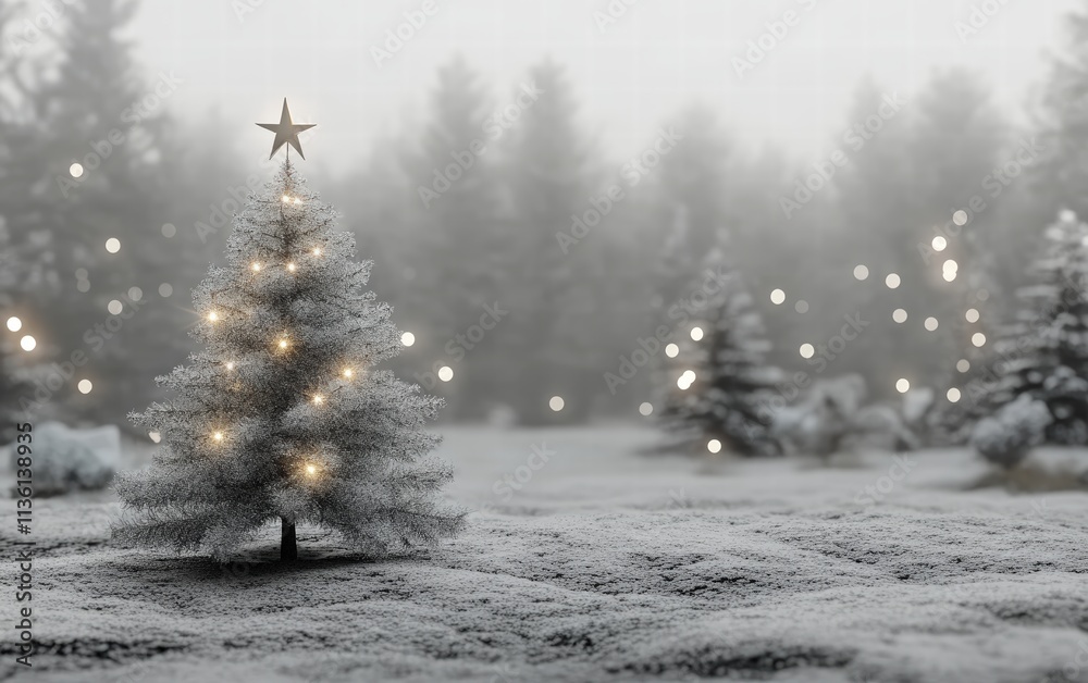 Fototapeta premium christmas new year grey background