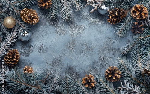 christmas new year silver background