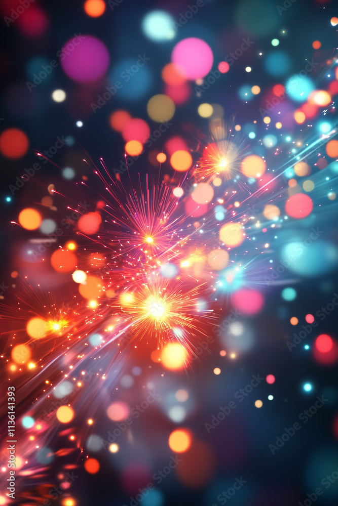 Naklejka premium background with bokeh