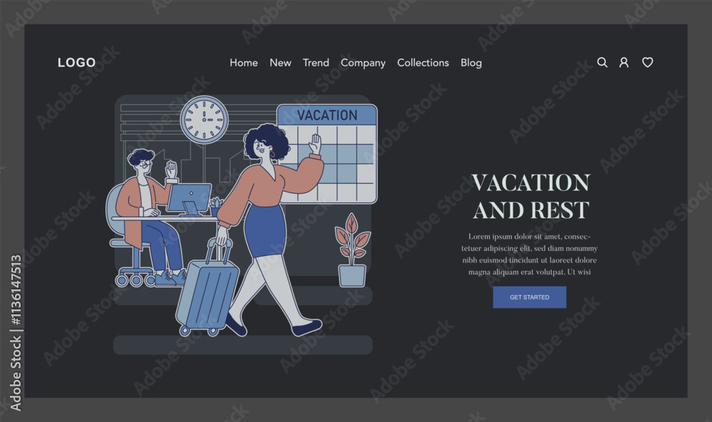 Work Burnout Prevention. Flat Vector Illustration Work Burnout Prevention. Flat Vector Illustration