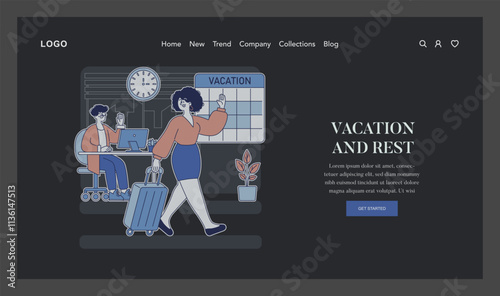 Work Burnout Prevention. Flat Vector Illustration