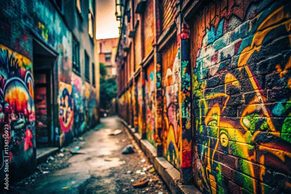 Fototapeta premium Grungey Fonts Photography: Urban Decay, Textured Typography, Abstract Letters