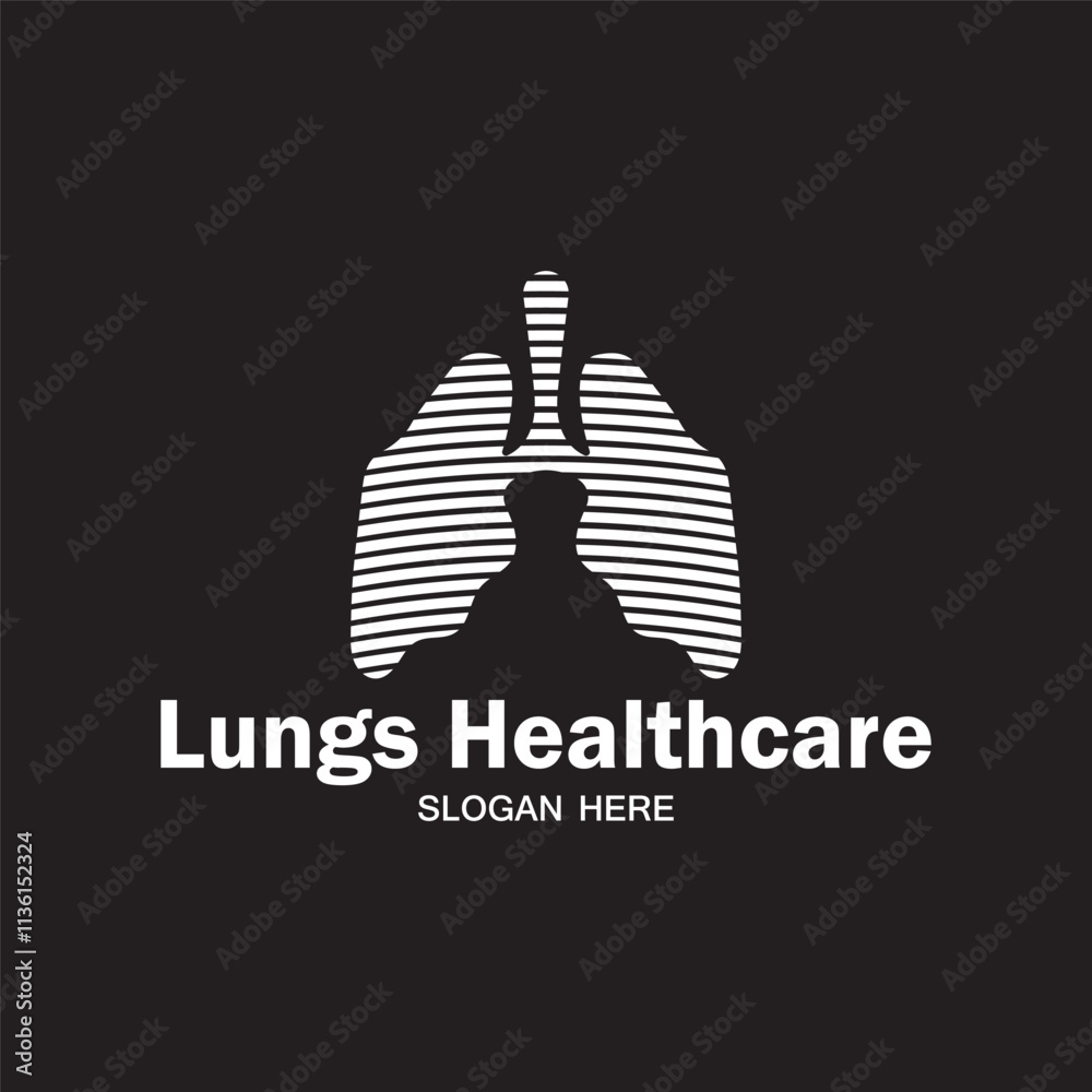 lungs logo vector icon illustration template design lungs logo vector icon illustration template design