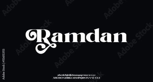 vector illustration. Stylish elegant vector composite font. set of letters english alphabet. uppercase letters, lowercase letters and numbers
