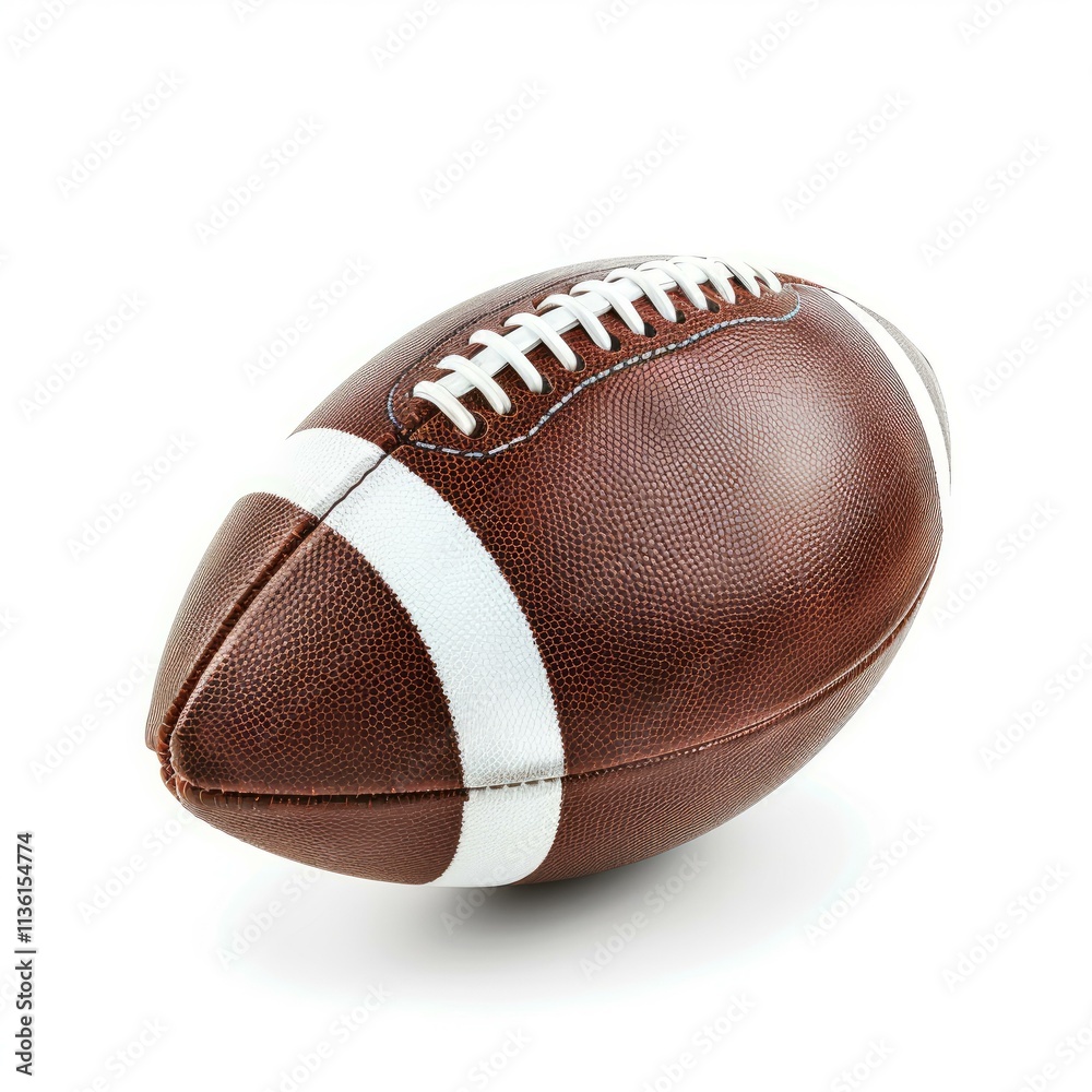 Studio shot of a brand new football, ready for the big game Studio shot of a brand new football, ready for the big game