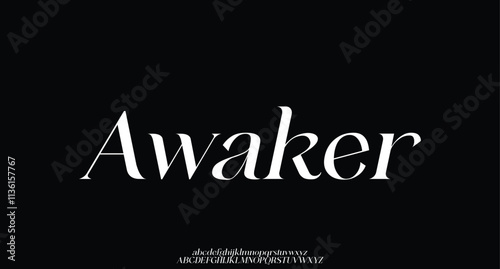 Luxury font alphabet logo. Typography beautiful fashion elegant classic letters serif italic fonts decorative wedding vintage logos. vector illustration