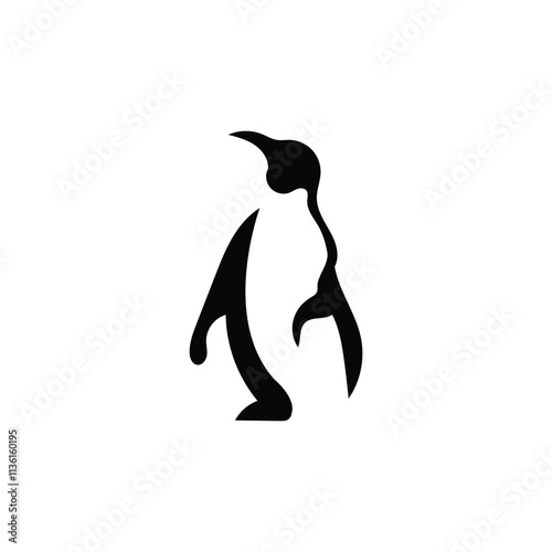 penguin logo vector illustration template design