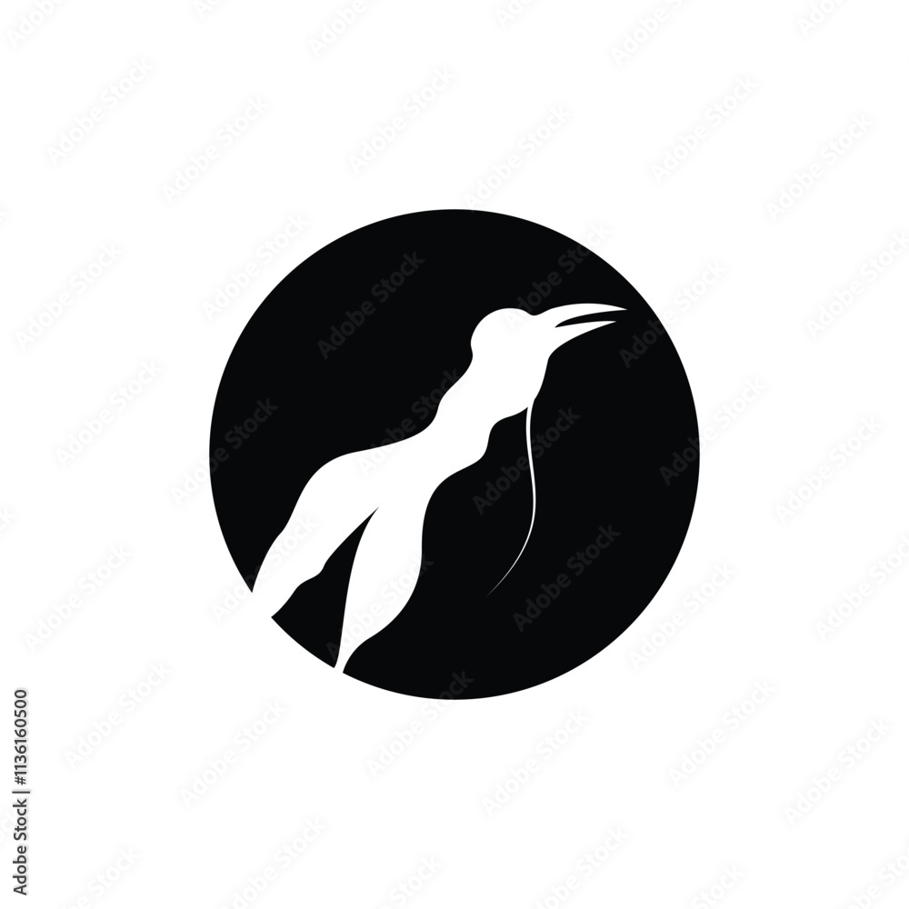 penguin logo vector illustration template design penguin logo vector illustration template design