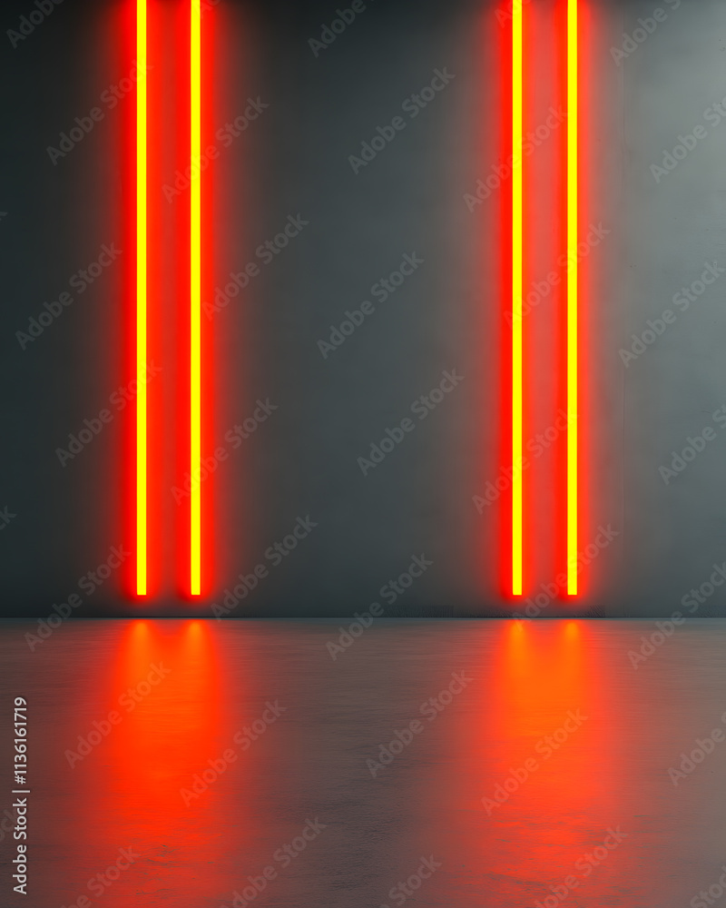 custom made wallpaper toronto digitalIlluminated podium setting abstract art space digital gallery modern environment low angle perspective futuristic concept