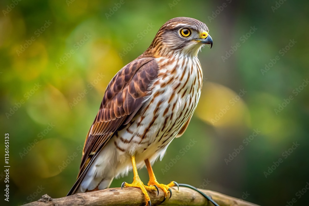 Fototapeta premium Immature Sharp-Shinned Hawk Photos