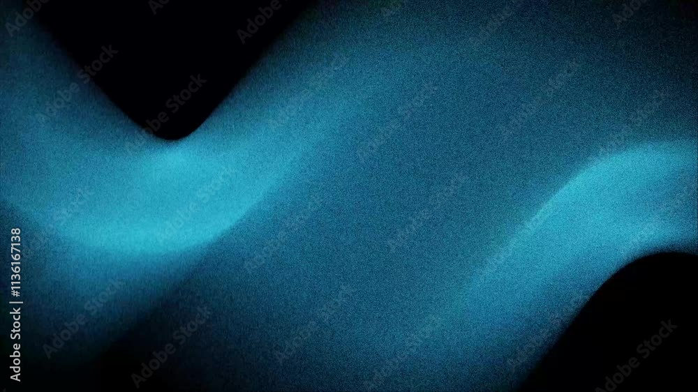 Futuristic gradient noise texture wave animation black and blue surreal holographic motion design background