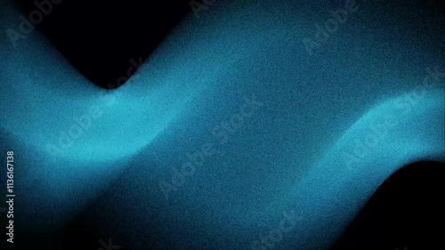 Futuristic gradient noise texture wave animation black and blue surreal holographic motion design background