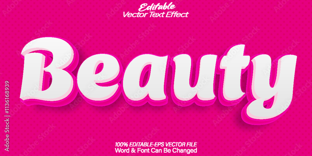 Beauty Vector Text Effect Editable Alphabet Female Women Pink Elegance Beauty Vector Text Effect Editable Alphabet Female Women Pink Elegance