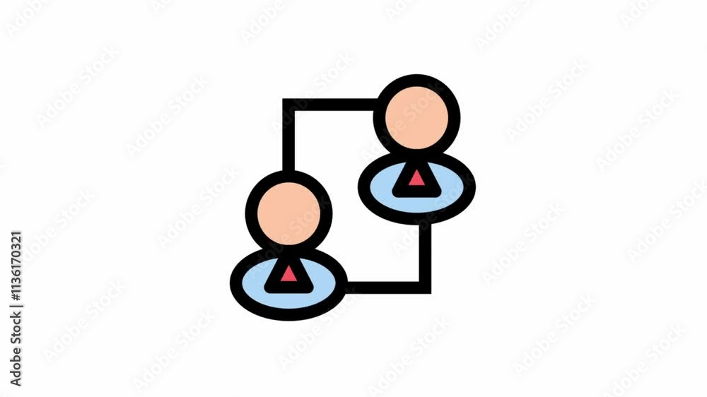 Agile and teamwork symbol - Agile, teamwork and project management icon symbol. Agile and teamwork symbol - Agile, teamwork and project management icon symbol.