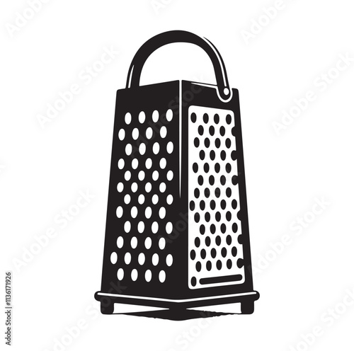 Cheese Grater silhouette vector illustration