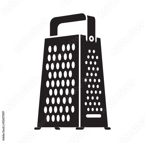Cheese Grater silhouette vector illustration