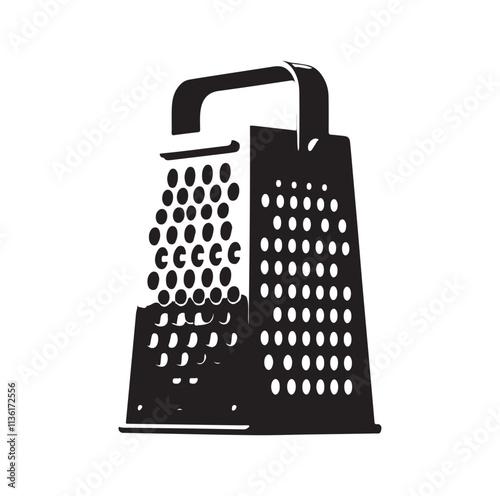 Cheese Grater silhouette vector illustration