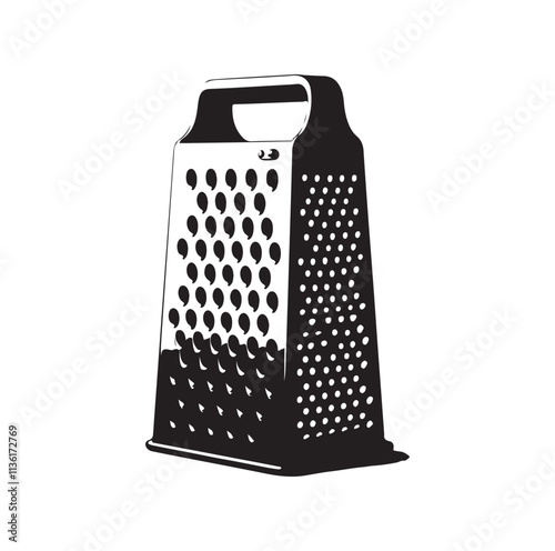 Cheese Grater silhouette vector illustration