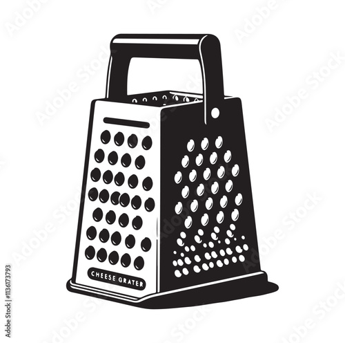 Cheese Grater silhouette vector illustration