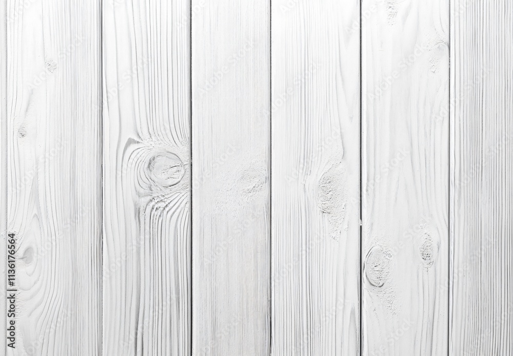 Obraz premium Whitewashed Wooden Planks Texture Background