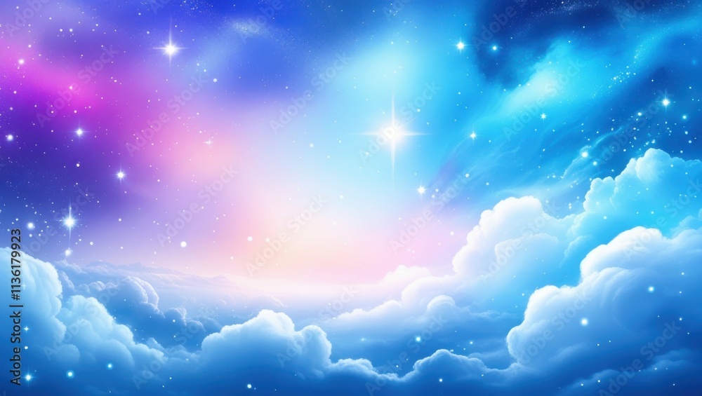 Dreamy night sky, ethereal clouds, vibrant nebula, cosmic swirls, starry expanse, pink and blue gradient, celestial landscape, magical atmosphere, glowing stars, fantasy skyscape, surreal space scene, Dreamy night sky, ethereal clouds, vibrant nebula, cosmic swirls, starry expanse, pink and blue gradient, celestial landscape, magical atmosphere, glowing stars, fantasy skyscape, surreal space scene,