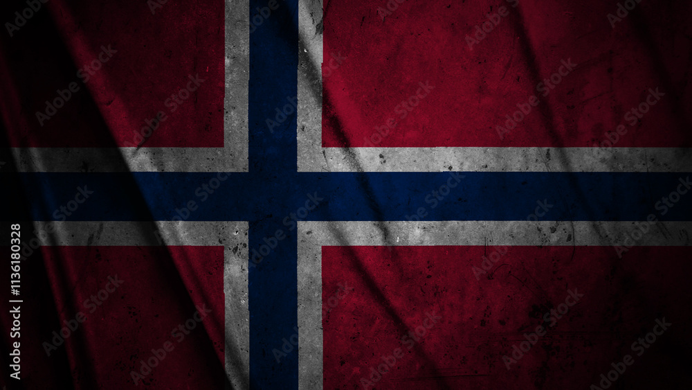 Norway grunge silk flag waving in the wind background illustration, grunge textured flag on silk Norway grunge silk flag waving in the wind background illustration, grunge textured flag on silk