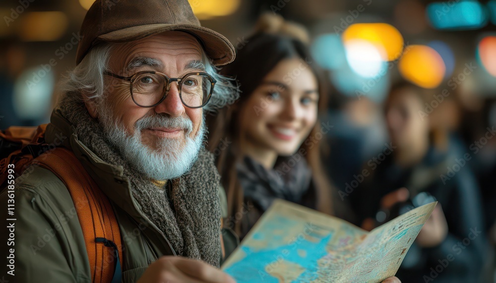Journeys Begin: A Vibrant Scene at an International Airport Journeys Begin: A Vibrant Scene at an International Airport