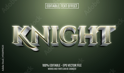 knight editable text effect