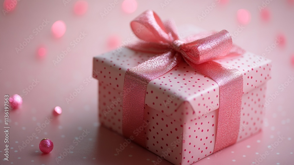 Gift box with ribbon on blur background. Perfect for gifting, Valentines Day, celebrations, birthdays, or special occasions. Gift box with ribbon on blur background. Perfect for gifting, Valentines Day, celebrations, birthdays, or special occasions.