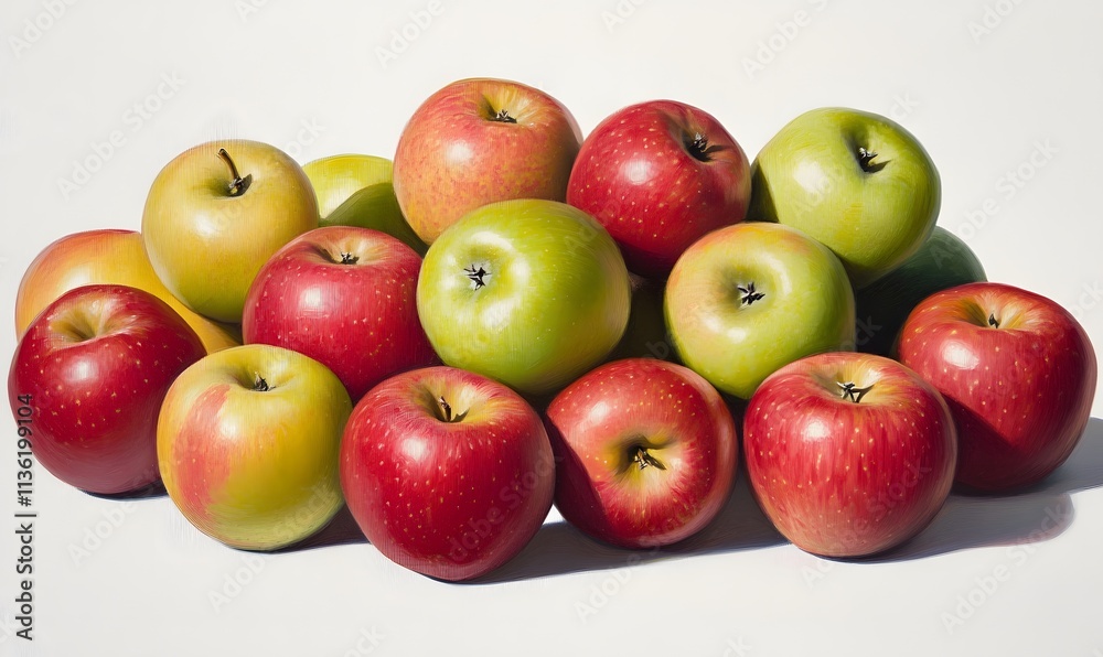 Still life of red and green apples. (1) Still life of red and green apples. (1)