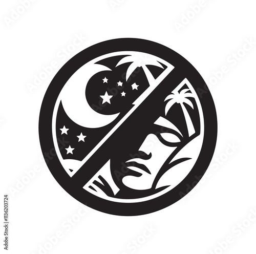 do not disturb sign icon silhouette vector illustration