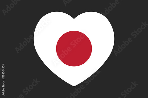 Japan flag sign, Japan flag vector graphic, Japan country flag is a symbol of freedom, National Japan flag, vector illustration
