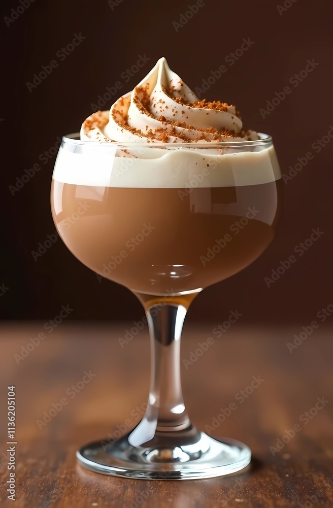 Mocha mousse dessert, soft brown background. Color trend concept, delicious banner with space for text. Trend color of 2025 Mocha mousse dessert, soft brown background. Color trend concept, delicious banner with space for text. Trend color of 2025