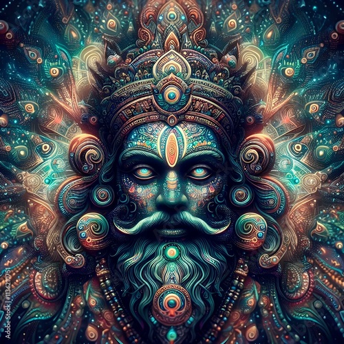 Wallpaper Mural 
illustration of the god brahma 66 Torontodigital.ca