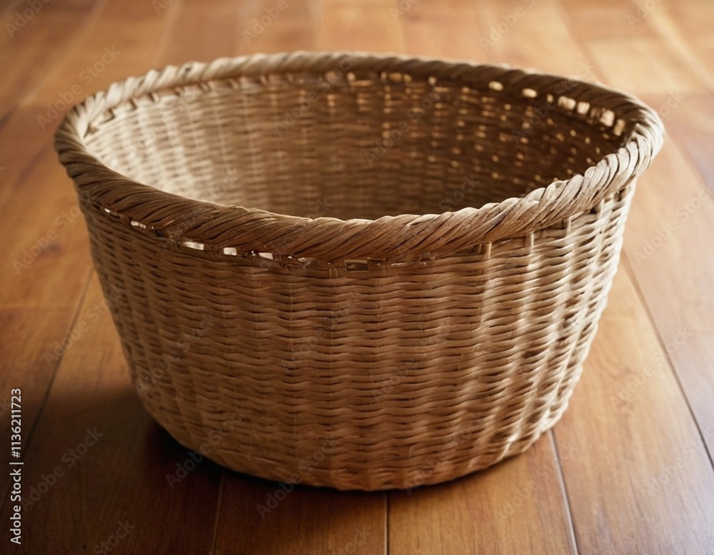 empty wicker basket empty wicker basket