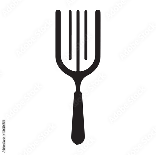 Tuning Fork silhouette vector illustration