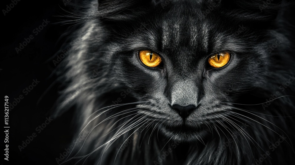 majestic cat with lion-like mane, golden eyes shining, illustrating strength and regality majestic cat with lion-like mane, golden eyes shining, illustrating strength and regality