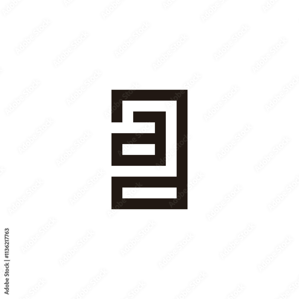 Letter aa square geometric symbol simple logo vector Letter aa square geometric symbol simple logo vector
