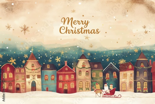 手書き風のクリスマスカード