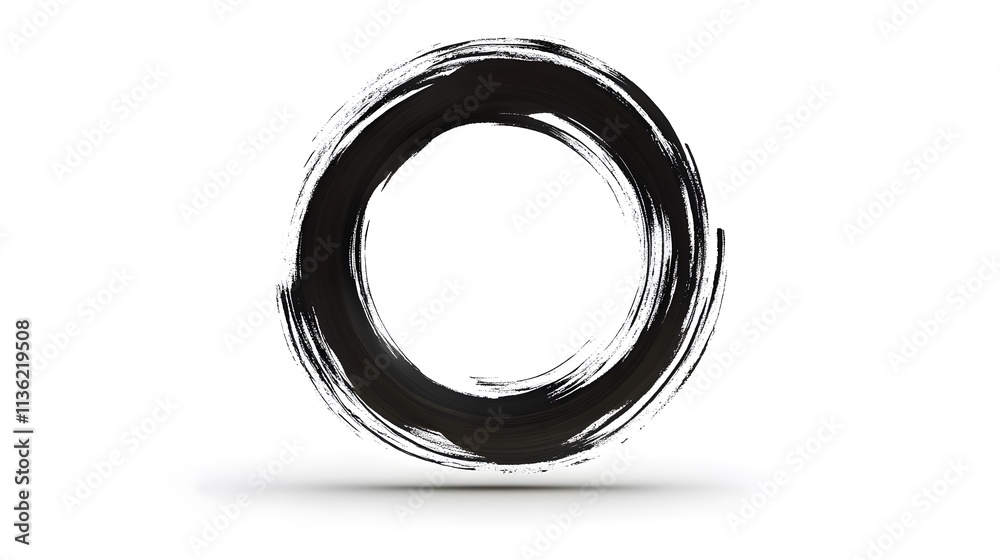 A simple black circle brushstroke on a white background, symbolizing completeness or unity. A simple black circle brushstroke on a white background, symbolizing completeness or unity.