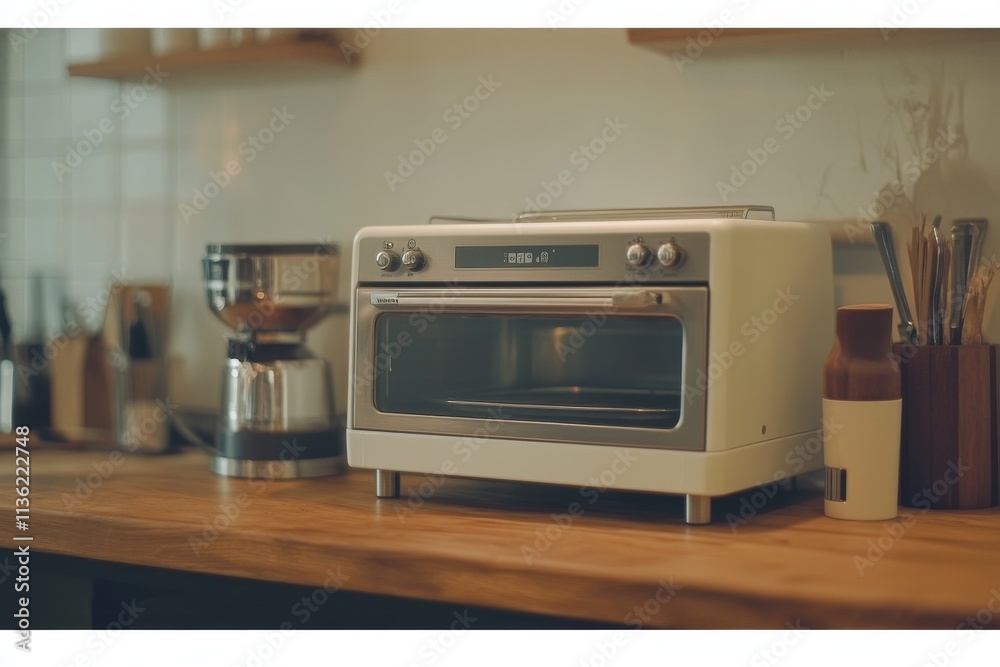 Fototapeta premium Sleek Modern Kitchen Oven: A Stylish Addition to Your Home